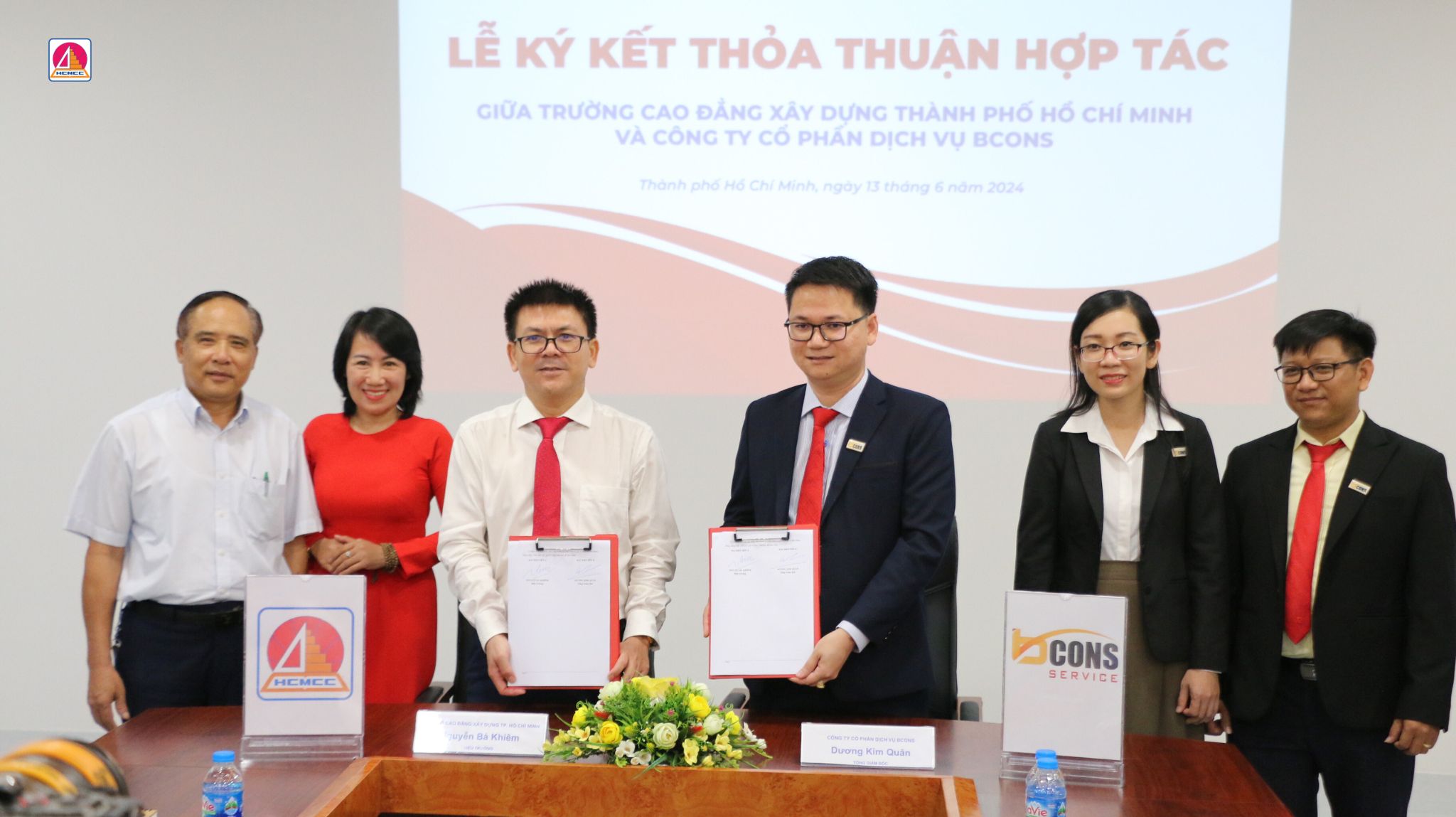 Lễ Ký Kết Thỏa Thuận Hợp Tác Giữa Trường Cao Đẳng Xây Dựng TP. HCM Và Công Ty Cổ Phần Dịch Vụ BCONS.