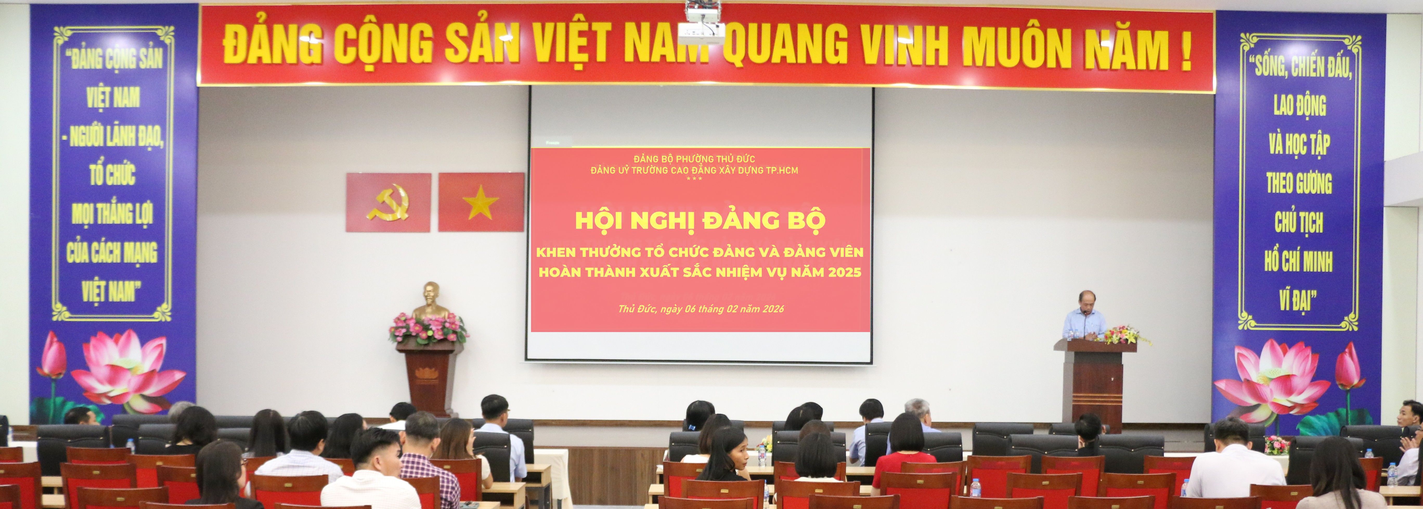 Đảng Bộ Trường Cao Đẳng Xây Dựng Thành Phố Hồ Chí Minh Tổ Chức Hội Nghị Tổng Kết Công Tác Đảng Năm 2025 Và Triển Khai Nhiệm Vụ Trọng Tâm Năm 2026