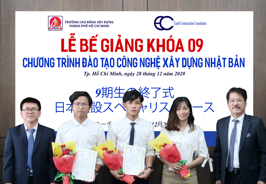 Lễ bế giảng khóa 9 chương trình đào tạo công nghệ xây dựng Nhật bản JCT