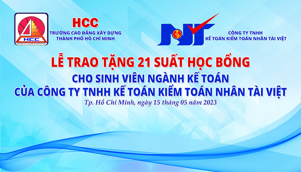 Trao tặng 21 suất Học bổng cho sinh viên ngành Kế toán Trường Cao đẳng Xây dựng Thành phố Hồ Chí Minh